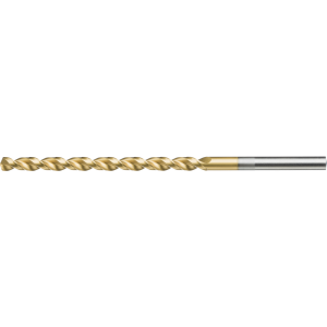 Csigafúró HSS 10xD DIN340TLP 130° 4mm TiN csiszolt