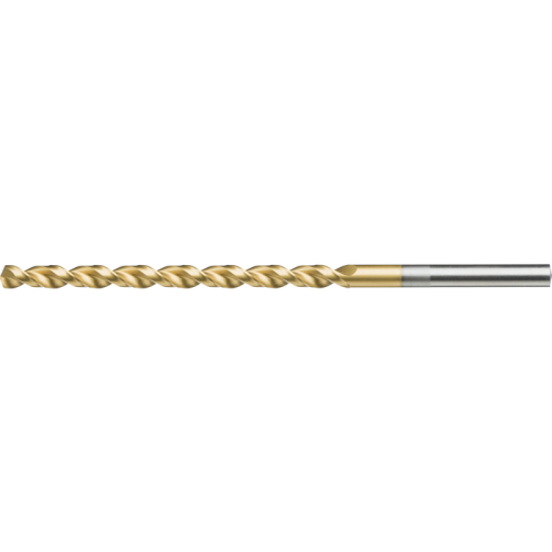 Csigafúró HSS 10xD DIN340TLP 130° 4,9mm TiN csiszolt