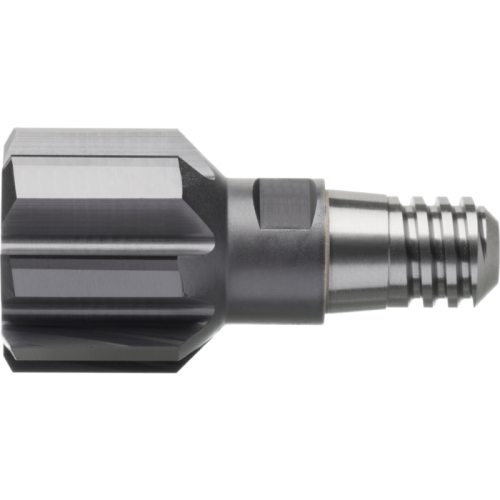 Wechselkopfreibahle VHM Gr. 6 D12mm H7 mit IK axial, TiAlN (VA), SW6