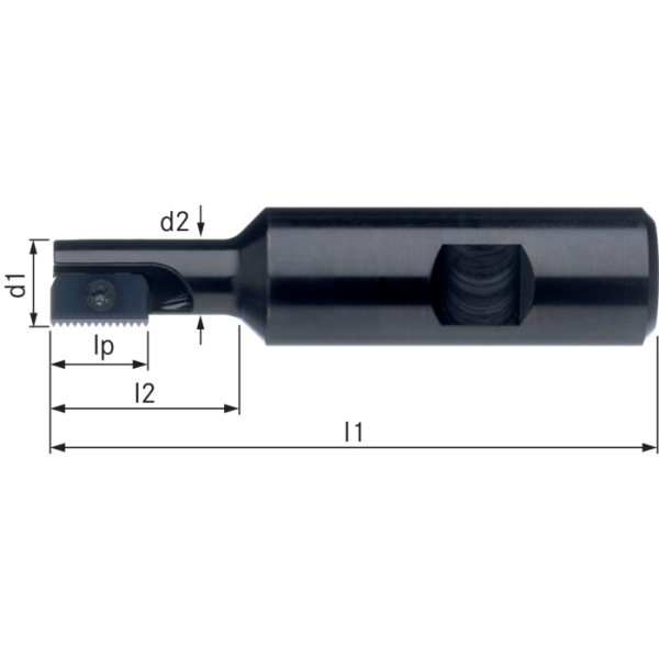 Tartó menetmaró lapkákhoz SR0012 F14 (lapkaméret 14mm) szár-20mm