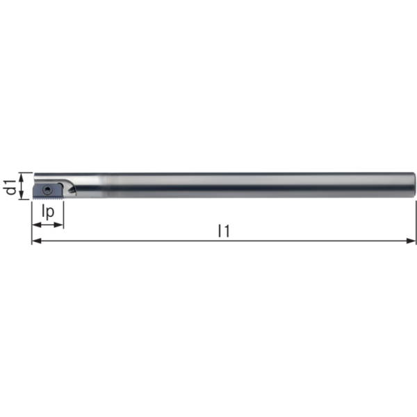 VHM tartó menetmaró lapkákhoz SR0021 M21C (lapkaméret, 21mm) szár, 16mm