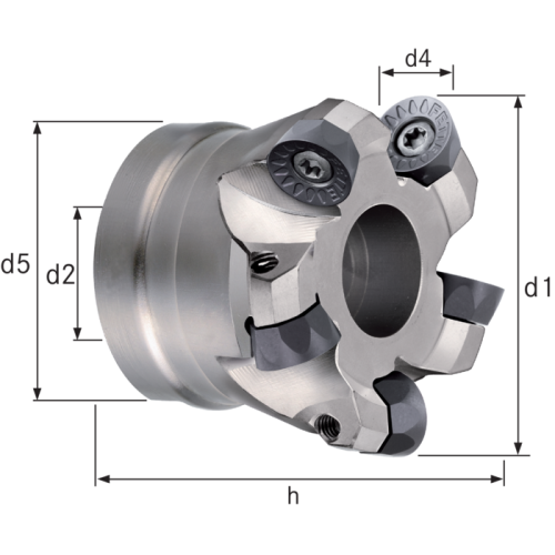 Sík- és másoló maró 125mm 8 váltólapka OCKX/XCKX/RCKX/SAHT