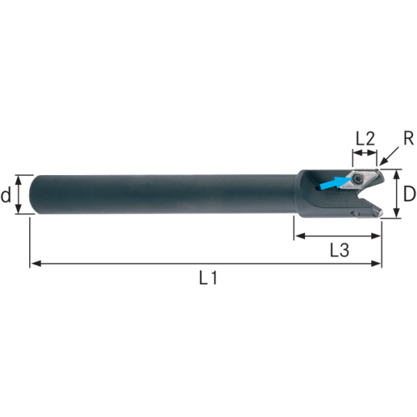 Szármaró 25x200x20mm 2 Platten VPGT 160412-ALM