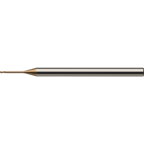 VHM alumínium mikro rádiuszmaró 2,5mm, L2=20mm Z=2 HA, ZrCN Ultra-N