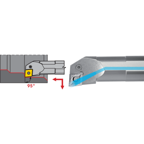 Furatkés S50W PCLN-L-16 95° élelhelyezési szög, váltólapkához CNM.1606..