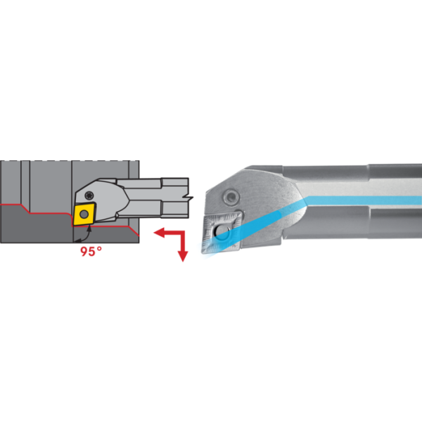 Furatkés S32U PCLN-L-12 95° élelhelyezési szög, váltólapkához CNM.1204..