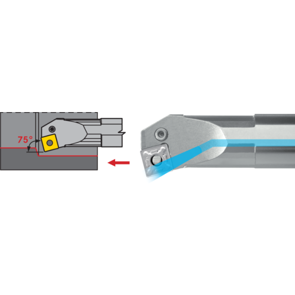 Furatkés A25R PTFN-L-16 90° élelhelyezési szög, váltólapkához TNM.1604.., BH