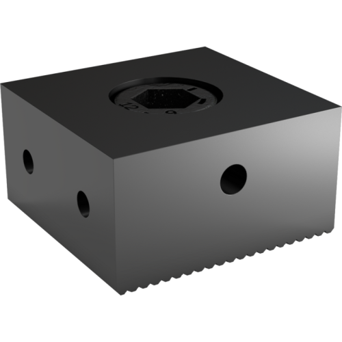 Ékszorító többszörös szorítósínhez Bxh1 84x29mm + csavaranya, recézett