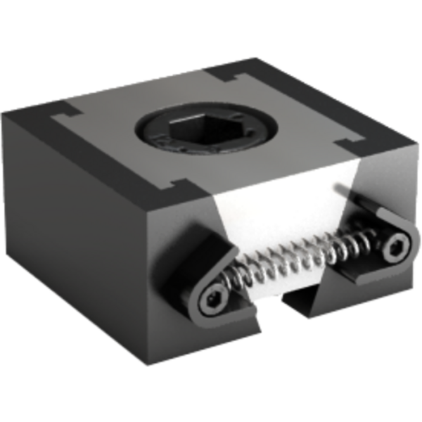 Fix pofa többszörös szorítósínhez, 72x42x29mm + csavaranya, sima