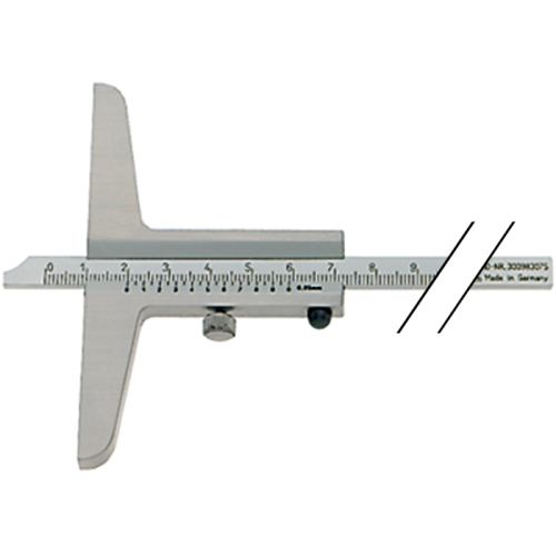 Mélységmérő tolómérő 150mm (0,05mm) kampó nélkül, hídhossz 100mm