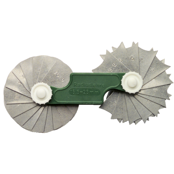 DAkkS sugaras idomszer kalibrálása, 1 lap, 0,5–50 mm tartomány