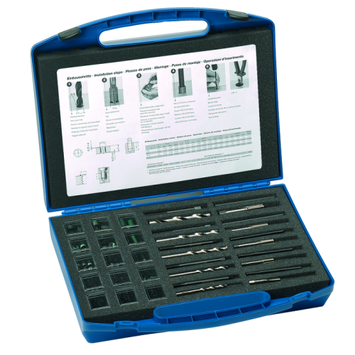 Menetjavító választék Helicoil M6/M8/M10 (132 részes)