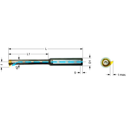 Késszár 608.0012.3HM 12x42mm vágóbetét-R/LS08 BH