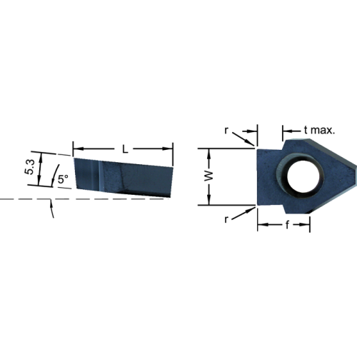 Vésőb., NV15.0612.085/AL41F a DIN138 sz. hor.-hoz, 6×2,6 mm (ta.-NHV.15)