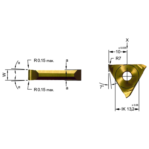 Vésőbetét, DED.0185.00-D AL41F biztosítóhoronyhoz DIN471/472 1,85 mm