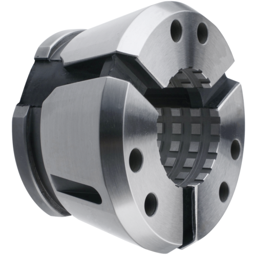 Szorítófej, SK42, hossz- és keresztirányú bordázattal, kerek, 10,0 mm