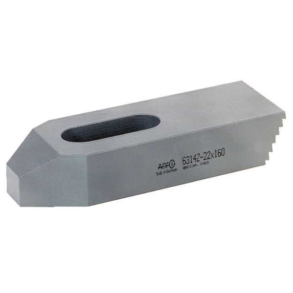 Szorítóvas lépcsős fogakkal 22x160mm, M20/M22 szorítócsavarhoz
