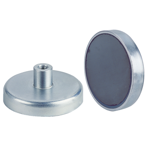 Lapos fazékmágnes belső menetes csappal, 13mm M3