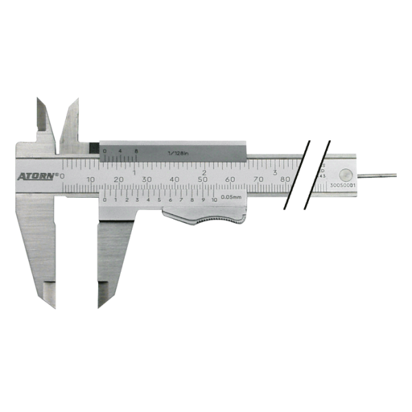 Tolómérő, 150 mm (1/128”x0,05 mm), pillanatrögz. állítás, kerek mélységmérő