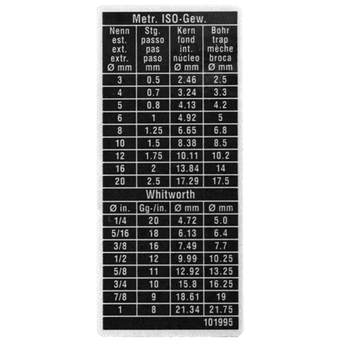 Menettáblázat 23×51 mm (öntapadó fólia)