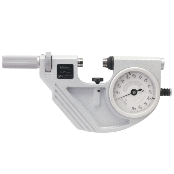 Passzaméter 0-25mm (0,001mm) precíziós mérőóra, kijelzési tartomány ± 0,06 mm