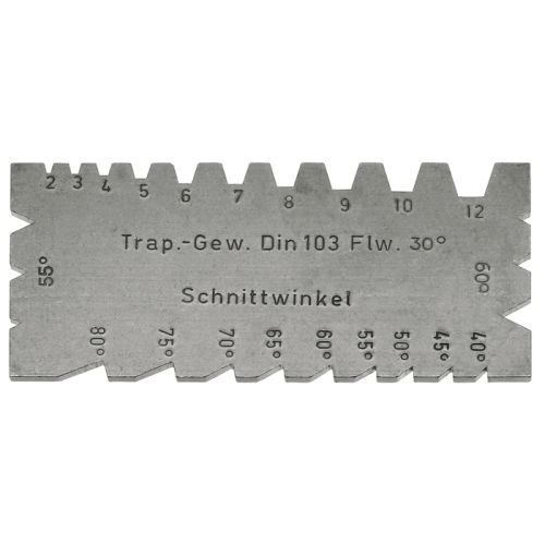 Kombinált esztergakés- és menetsablon 90×40 mm trapéz