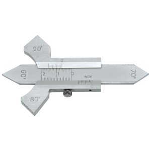 Hegesztési varratmérő 20mm, 60°/70°/80°/90° szögel, Nóniusz 42278