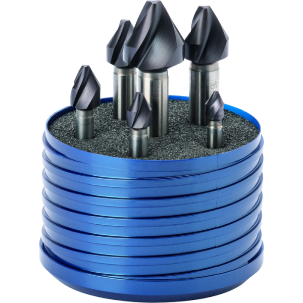 Kúpos süllyesztő készlet 60° 6,3–20,0 mm spirál