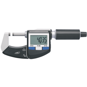 Kengyeles mikrométer, digitális, 0–25 mm (0,001 mm), beépített rádióval