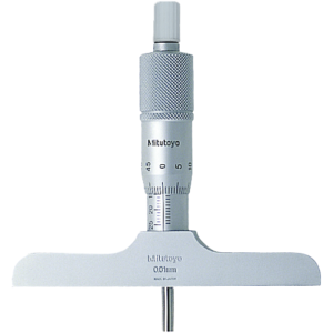 Mélységmérő mikrométer 0-50mm (0,01mm) híd 100x16mm, 2 mérőbetéttel
