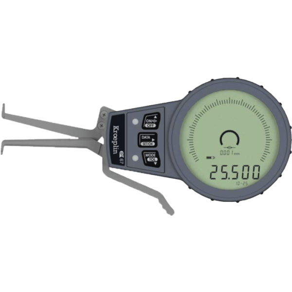 Digitális belső gyorsgomb, IP67 5–20 mm (0,001 mm), HM (keményfém) gömb, D1 mm