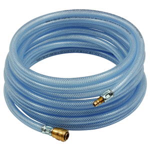 Szövetbetétes PVC-tömlő készlet, gyorscsatlakozó, tömlő-D 15x9, hossz, 5 m