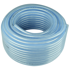 PVC-szövet-erősítésű tömlő, tömlő-D 16x10, 50 m tekercs
