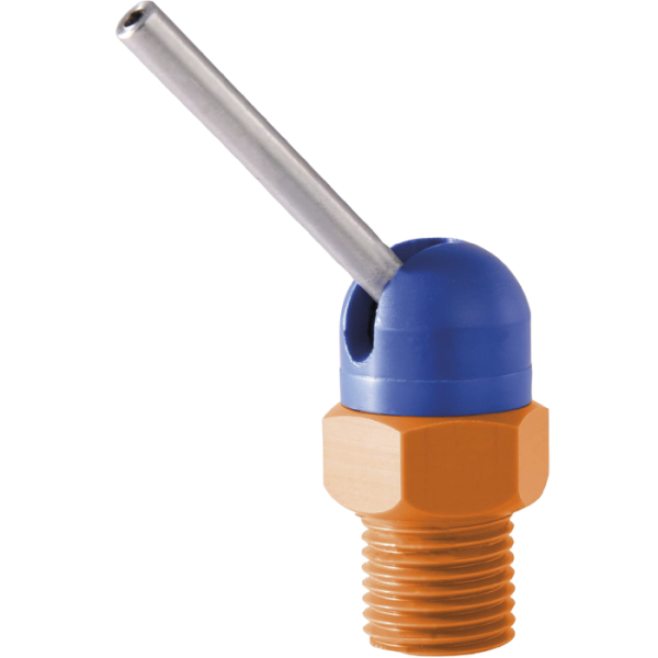 Nagyny. fúvóka, 1/8”-os kiv., D2 mm, csőhossz, 31 mm, áll. szög, 60°–110°