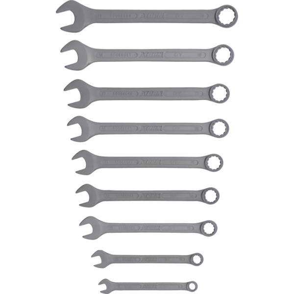 Csillag-villáskulcs-készlet, DIN3113A, 9 részes, 8–19 mm