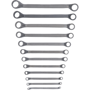 Kétfejű villáskulcs, DIN838, 6x7 – 30x32 mm, 12 részes