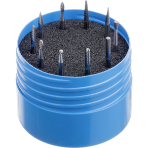 Keményfém kis maróstift, has. DIN8033 készlet 10 részes, fogazat 6 szár-3mm