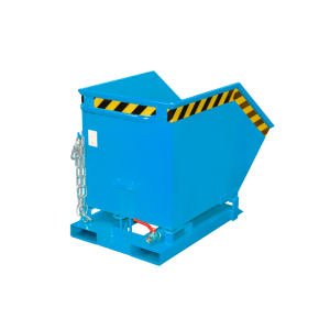 Forgácsü. bill.teknő, 250 liter, RAL5012, ládaf. teknő szitával és leer.csappal