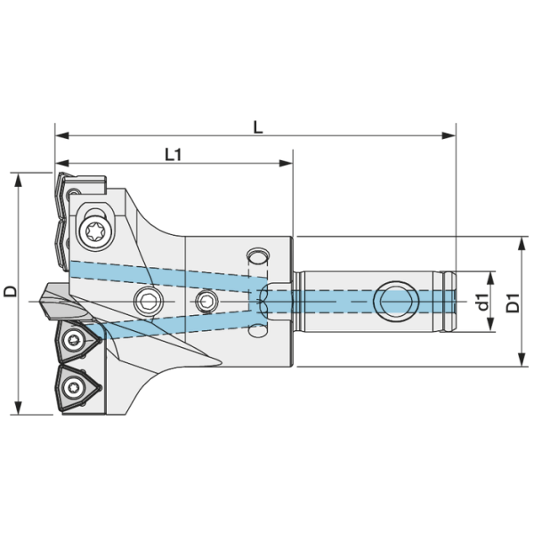 Fúrófej, VORTEX DRILL, mérettartomány, 65–70 mm - Image 2
