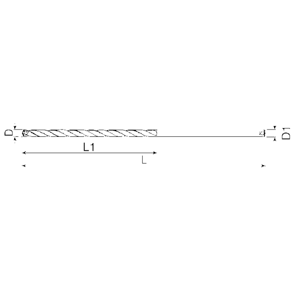 Tömör kem.n.telj. fúró, 15 x D, ADO, 2,1 mm, B. H., D1 = HA, TiAlN - Image 2
