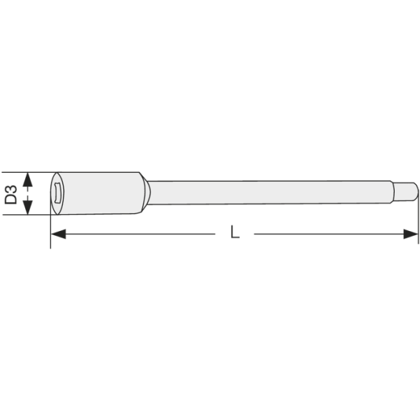 Hosszabbító HG-fúróhoz DIN377 négylapú 2,1mm, L= 60mm - Image 2