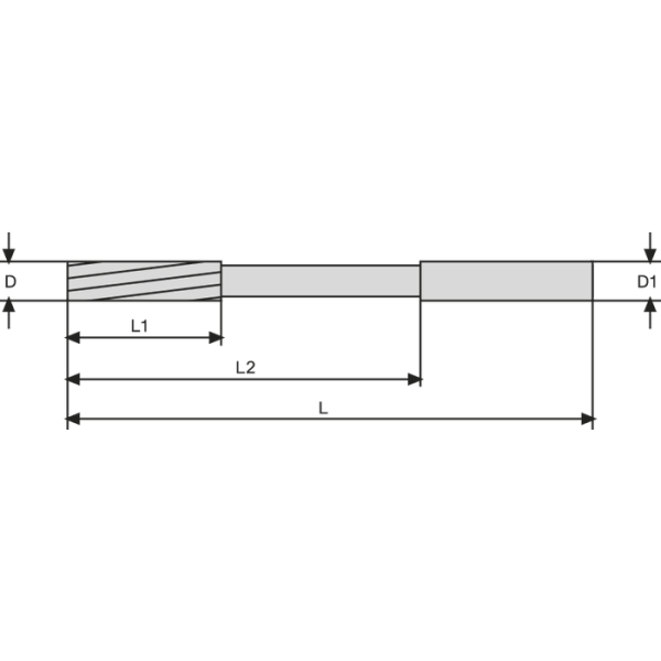 Nagy telj. dörzsár, tömör keményfém, HPC b. hűtéssel, 5 mm, H7, zsákfurat, TiAlN - Image 2
