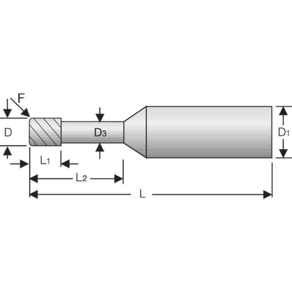 VHM alumínium mikro rádiuszmaró 2mm, L2=20mm Z=2 HA, ZrCN Ultra-N - Image 2