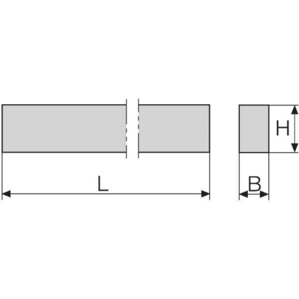 Esztergaacél HSS-Co10 DIN4964D (négyszögletes) 10x40x200mm - Image 2