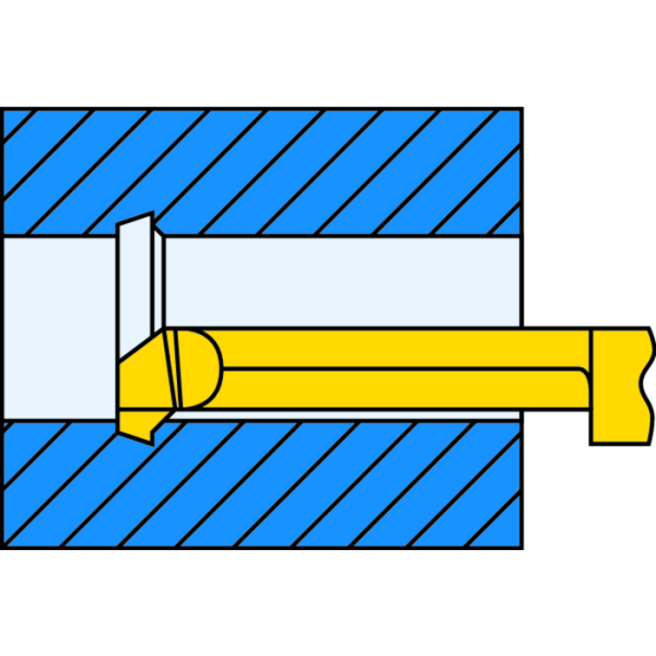Vágóbetét R070.5-15 belső beszúrás és élletörés 5mm L1=15 Dmin=5,0mm CN45F