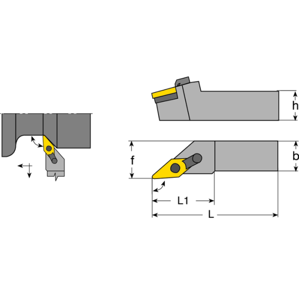 Késszár MVJN-R 2020 K16, élelhelyezési szög 93°, váltólapkákhoz VNM.1604.. - Image 2