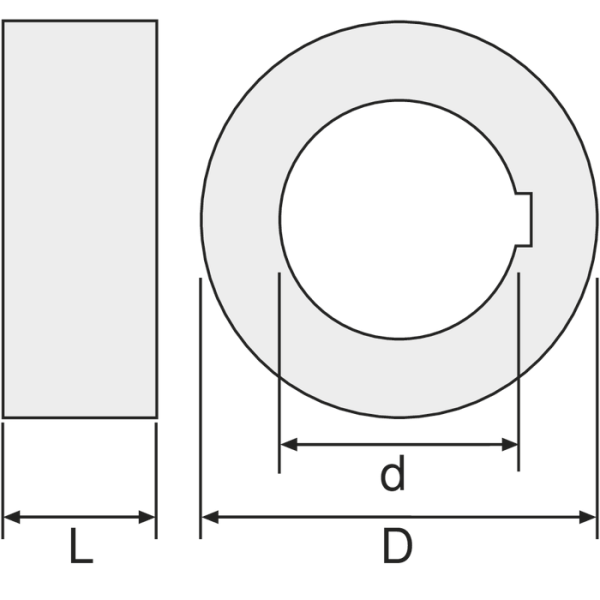 Marótüske gyűrű DIN2084B 22x100mm - Image 2