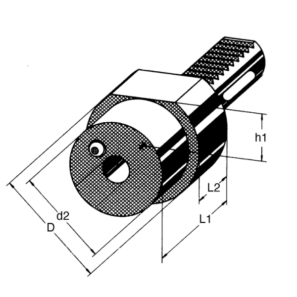 Szerszámtartó DIN69880 F1, VDI40/MK4 - Image 2