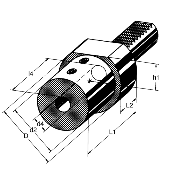 Szerszámtartó DIN69880 E1, 30x40mm - Image 2