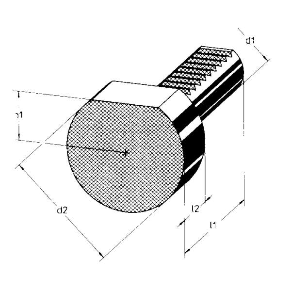VDI védődugó Z2 30x20mm A=20mm D=68mm, acél - Image 2